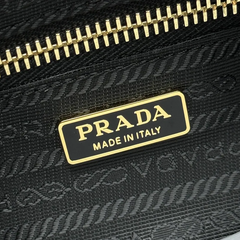 Prada Medium Re-Nylon and Leather Shoulder Bag with Padlock for Women Prada Medium Re-Nylon and Leather Shoulder Bag with Padlock for Women