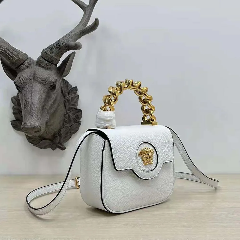 Versace La Medusa Mini Bag for Women in White Versace La Medusa Mini Bag for Women in White