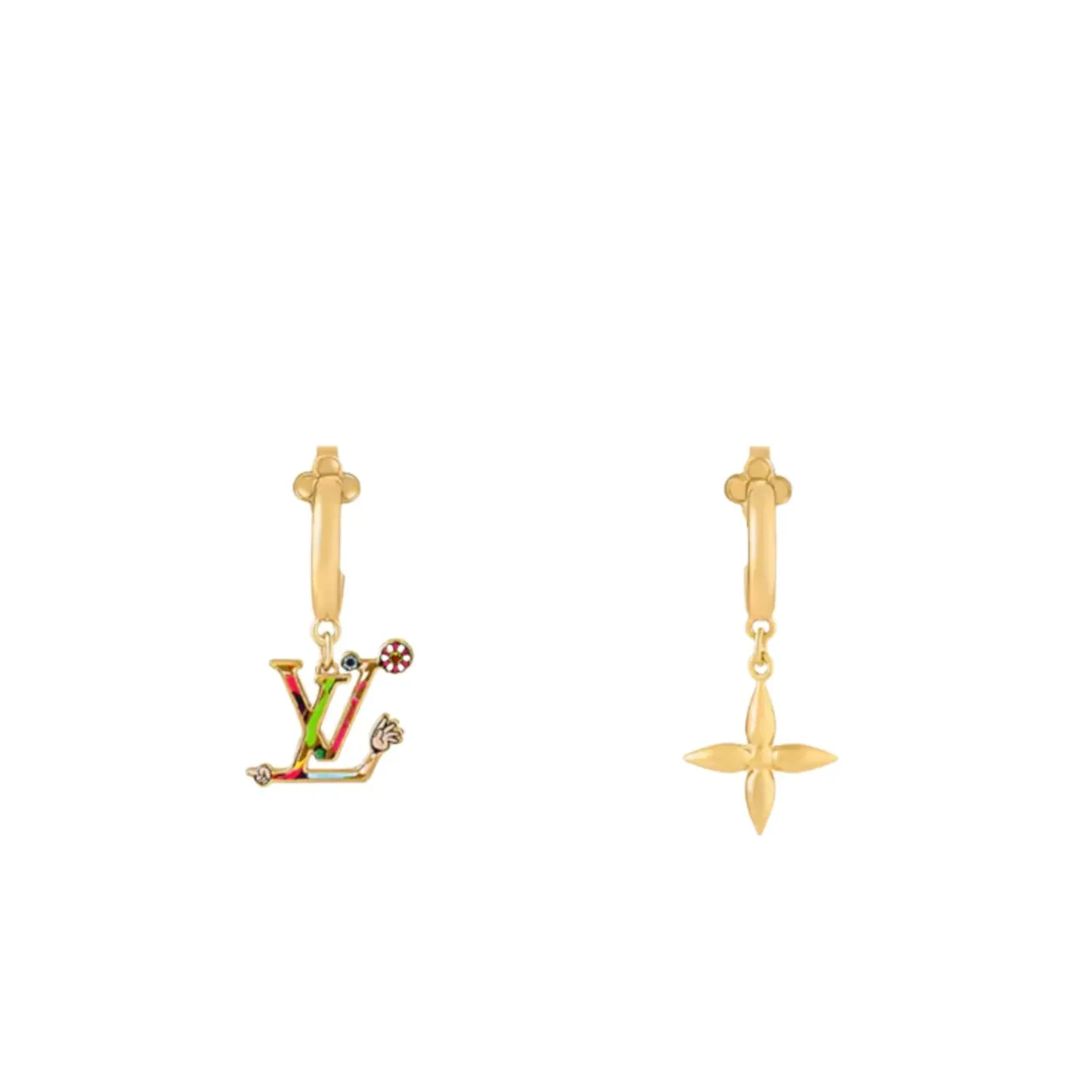 Louis Vuitton LV x TM Superflat Earrings Multicoloured