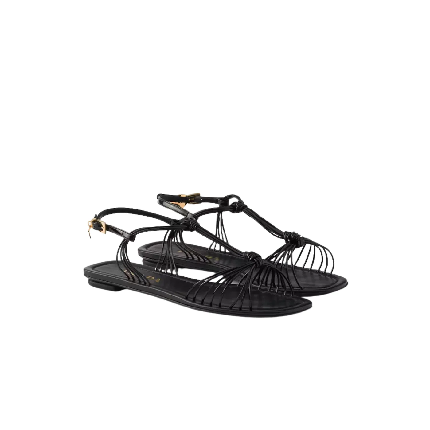 Prada Patent Leather Sandals Black 1X407O_069_F0002_F_005