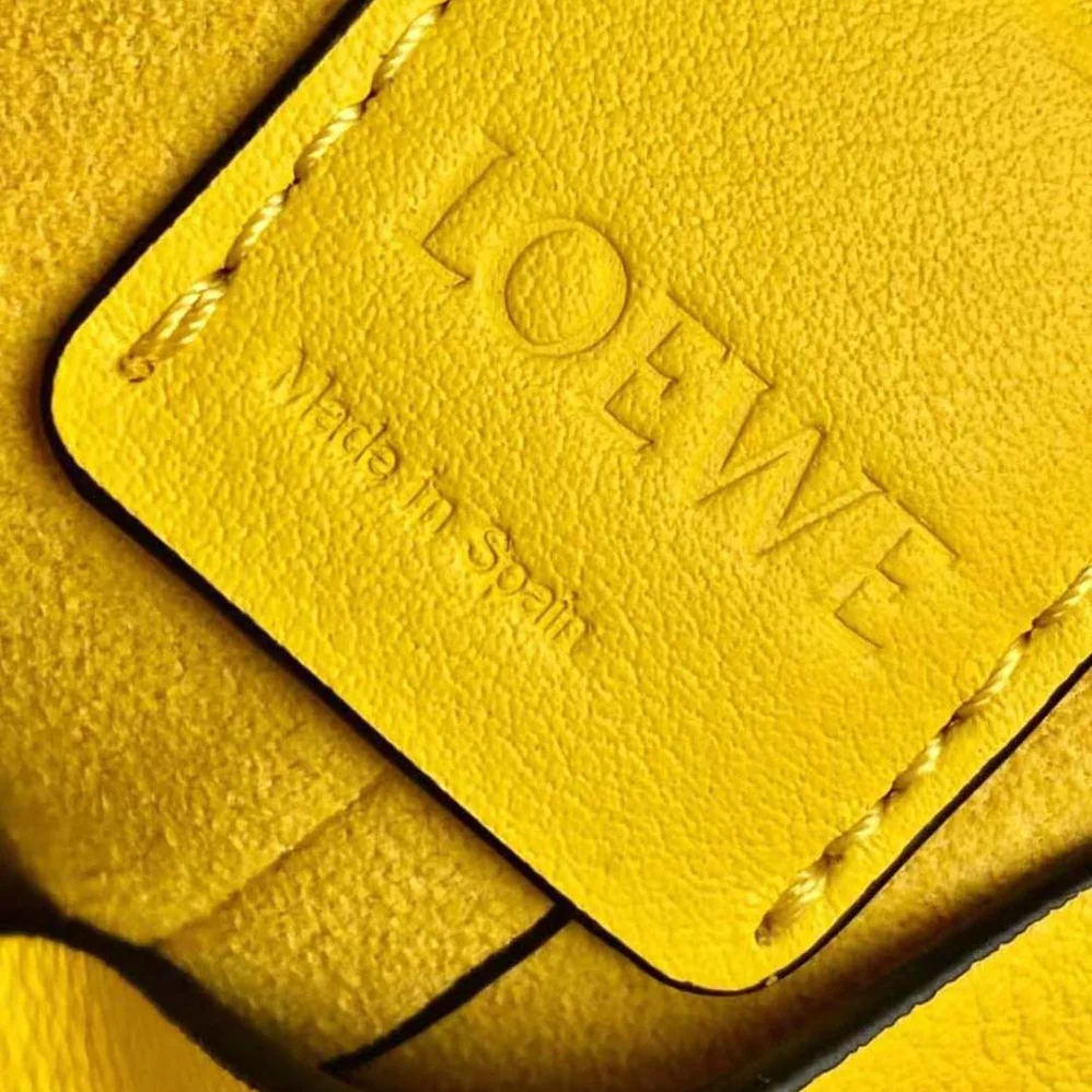 Loewe Nano Balloon Bag in Nappa and Calfskin for Women in Yellow