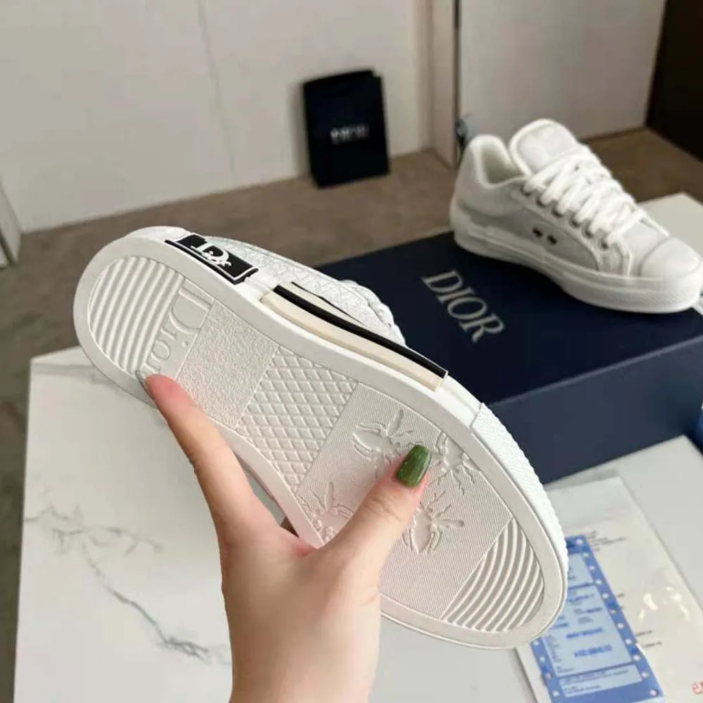 Dior B23 Skater Sneaker Cream Dior Oblique Jacquard for Men