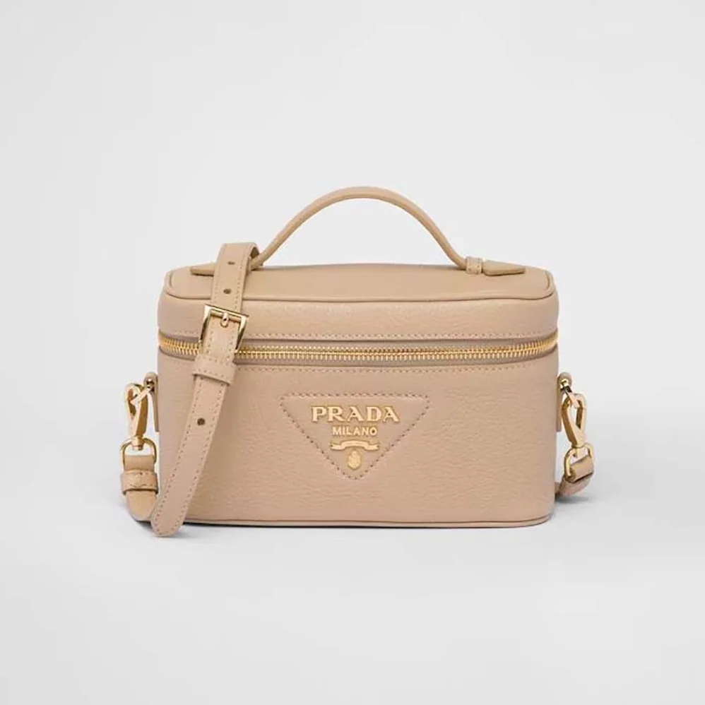 Prada Leather Mini-Bag for Women in Sandy Prada Leather Mini-Bag for Women in Sandy