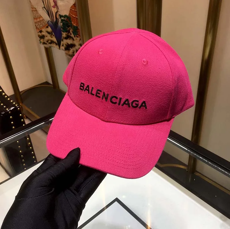 Balenciaga Classic Baseball Cap with Balenciaga Embroidered Logo for Unisex in Pink