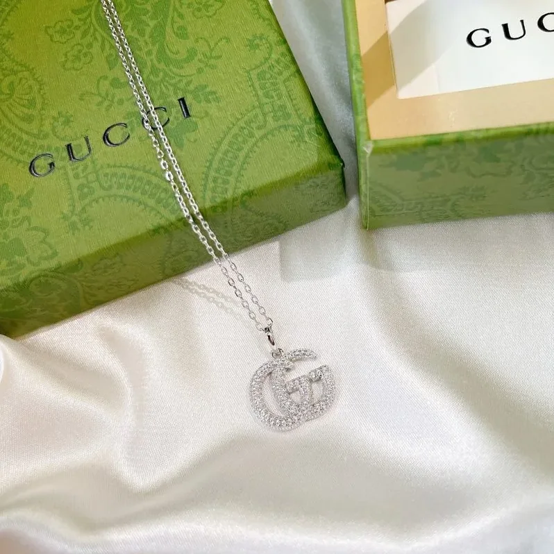Diamond Necklace Silver Diamond Necklace Silver