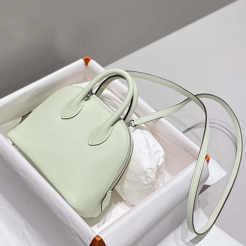Hermes Bolide 1923 Bag in Epsom Calfskin for Unisex in Lime Hermes Bolide 1923 Bag in Epsom Calfskin for Unisex in Lime