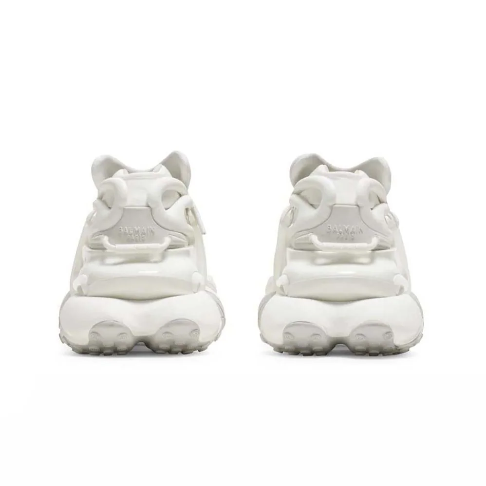 Balmain Unicorn Trainers in Neoprene and Leather for Unisex in White Balmain Unicorn Trainers in Neoprene and Leather for Unisex in White
