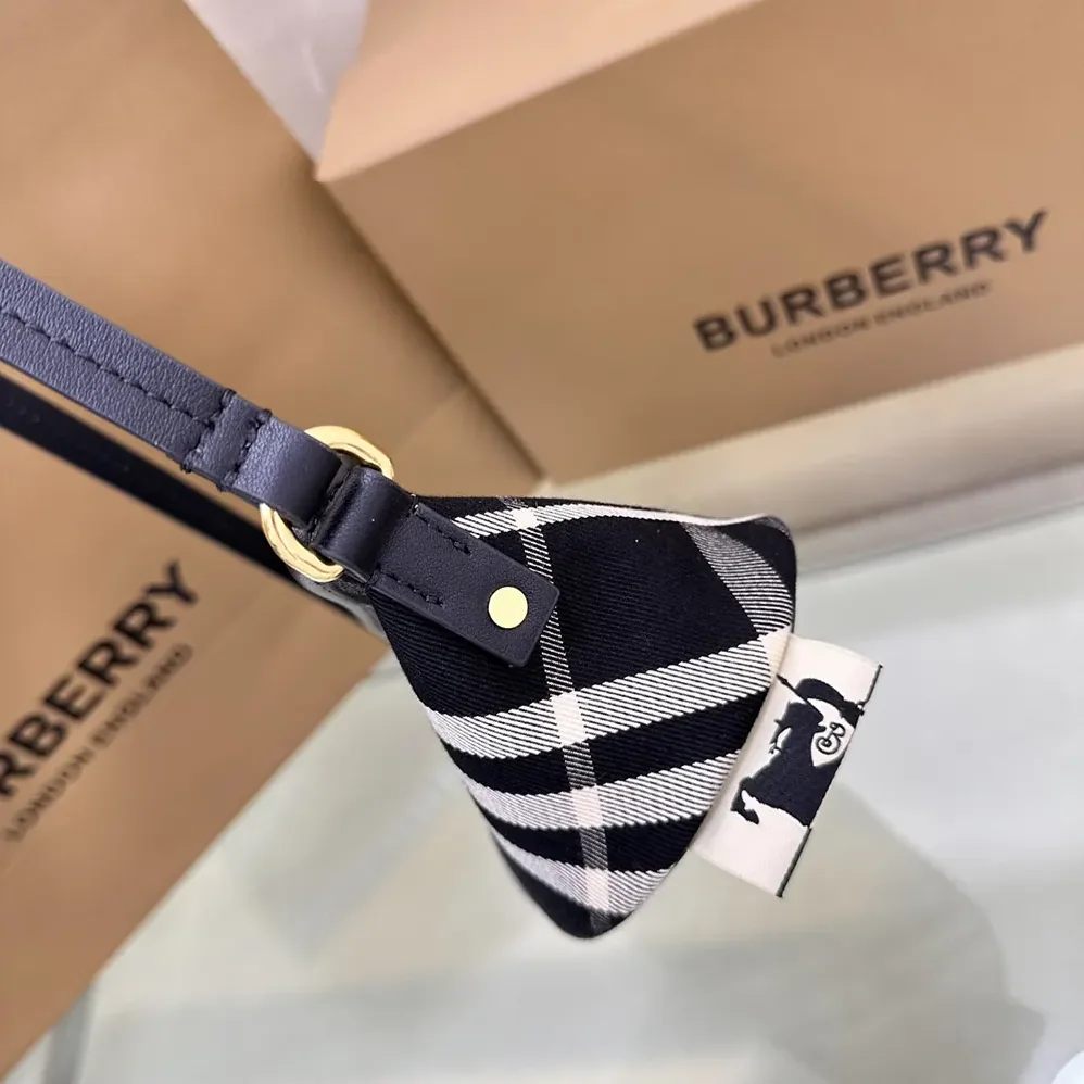 Burberry Check Mini Bag for Women in Black Burberry Check Mini Bag for Women in Black