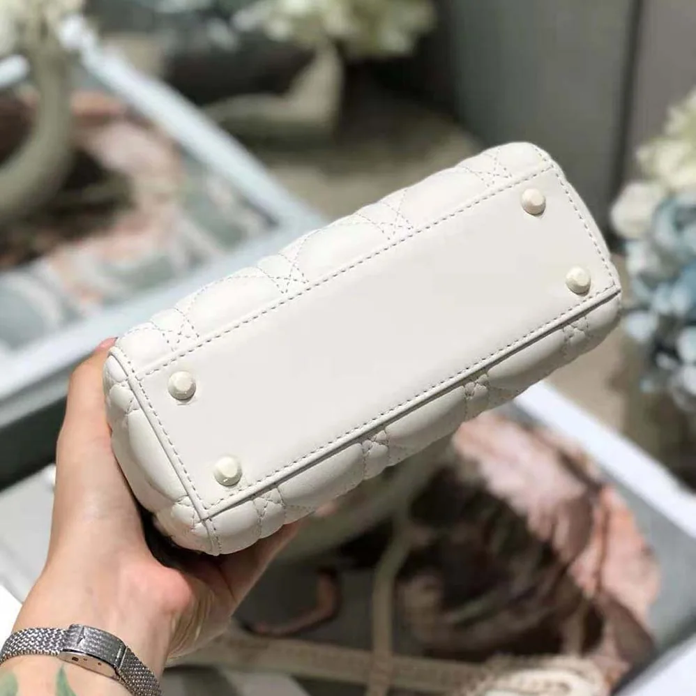 Dior Mini Lady Dior Bag Latte Ultramatte Cannage Calfskin for Women Dior Mini Lady Dior Bag Latte Ultramatte Cannage Calfskin for Women