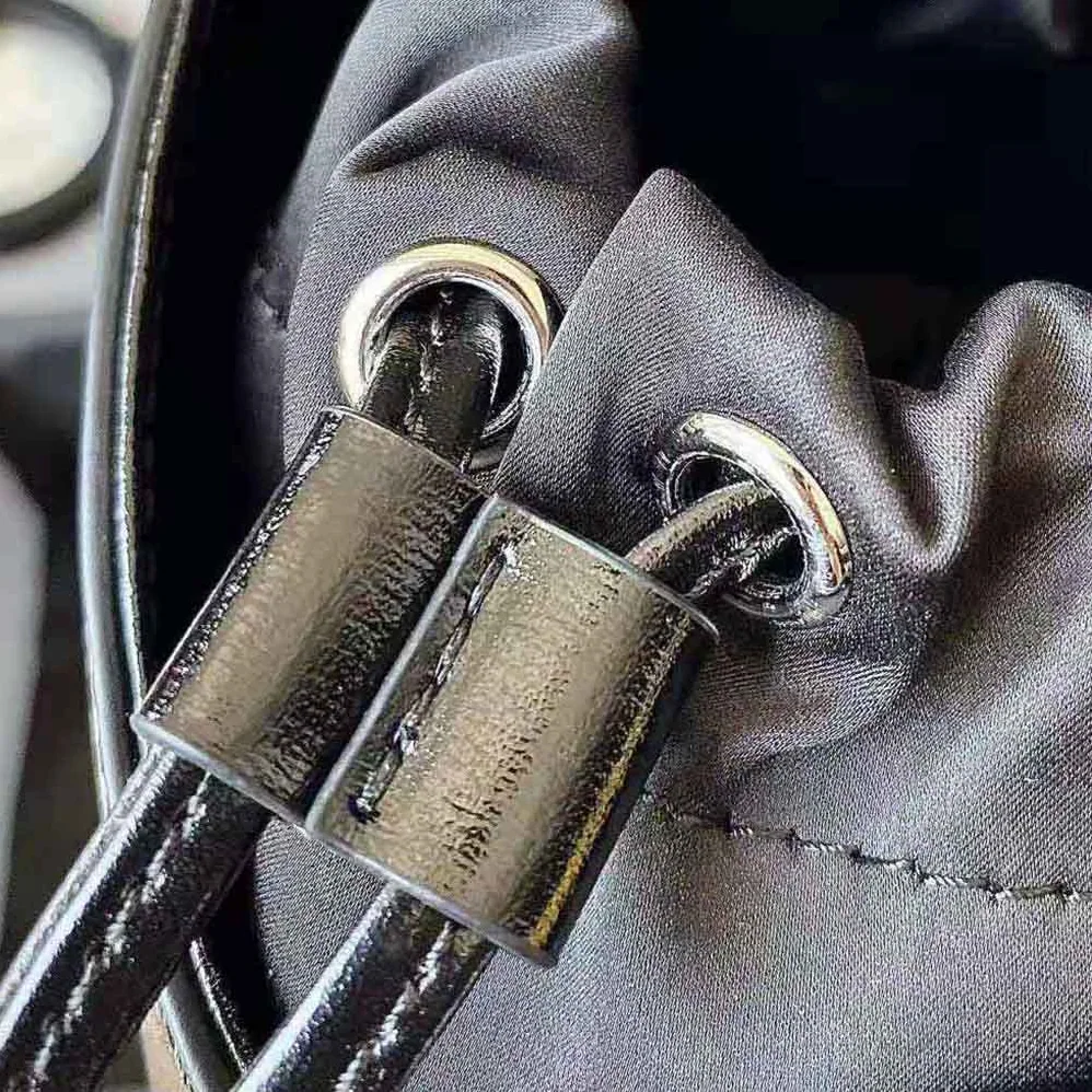 Givenchy Mini Cut Out Bucket Bag in Box Leather for Women in Black