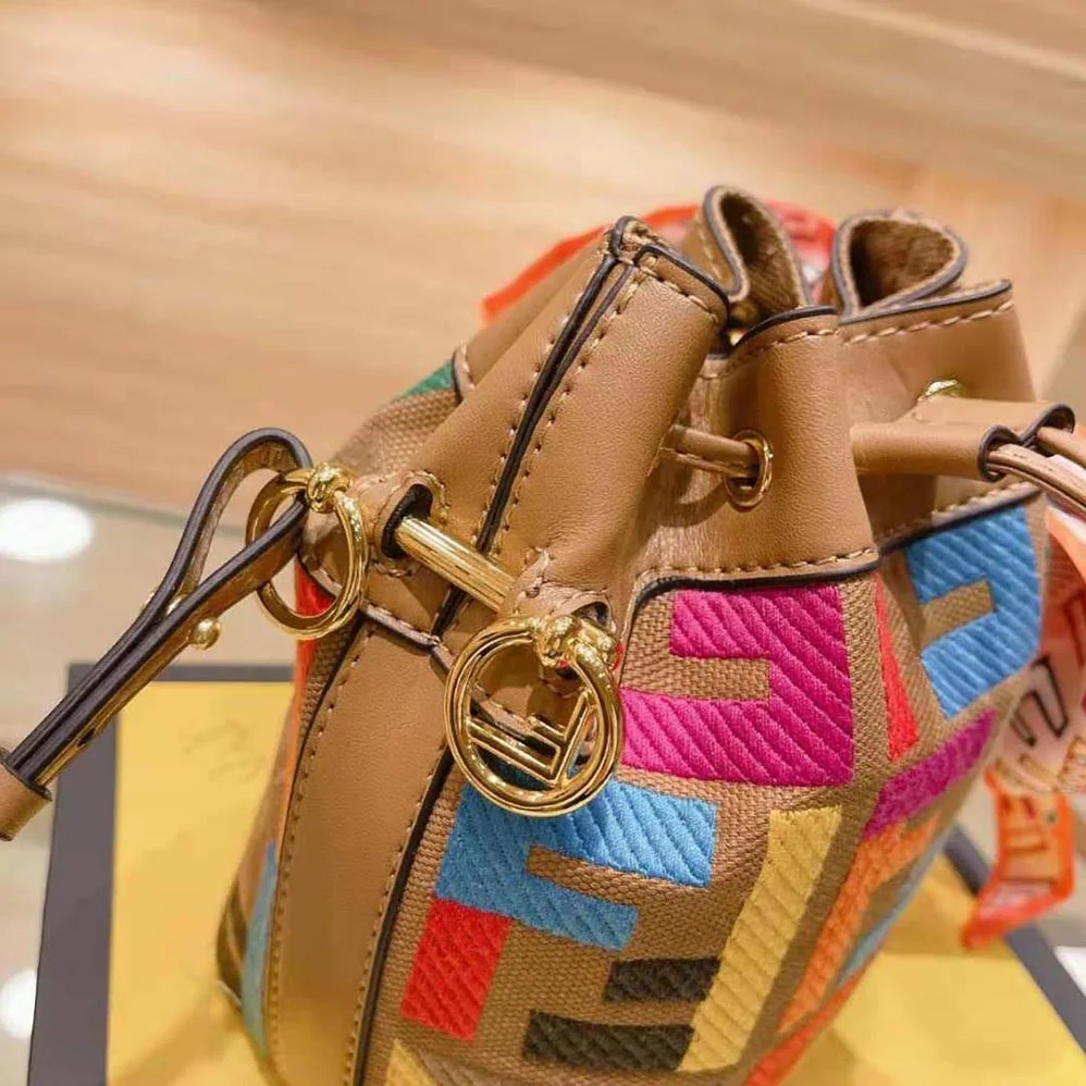 Fendi Mon Tresor Multicolor FF Canvas Mini for Women in Bag Fendi Mon Tresor Multicolor FF Canvas Mini for Women in Bag