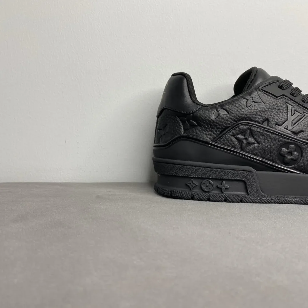 Louis Vuitton Trainer Sneaker Mix Of Materials Black Virgil Abloh