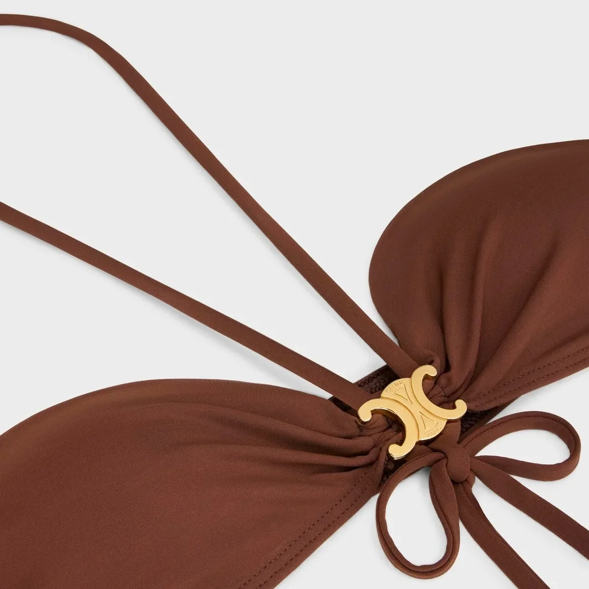 Celine Triomphe Balconette Bikini Brown Celine Triomphe Balconette Bikini Brown