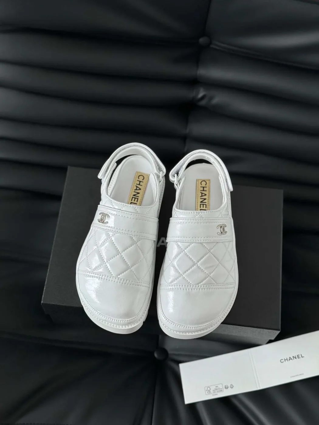 Chanel Velcro Sandal White Chanel Velcro Sandal White
