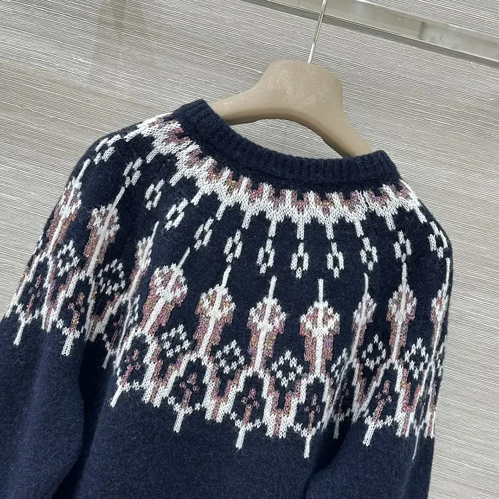 Loewe Sweater in Wool Blend for Men in Navy
