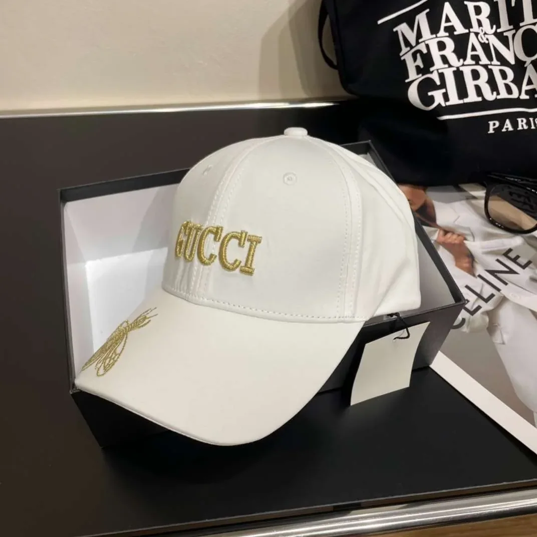 Gucci Bee Baseball Hat White