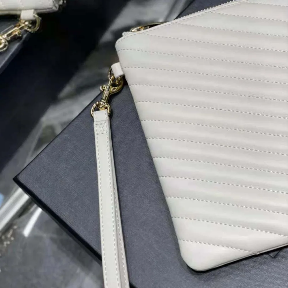 Saint Laurent YSL Cassandre Matelassé Tablet Pouch in Quilted Leather for Women Saint Laurent YSL Cassandre Matelassé Tablet Pouch in Quilted Leather for Women