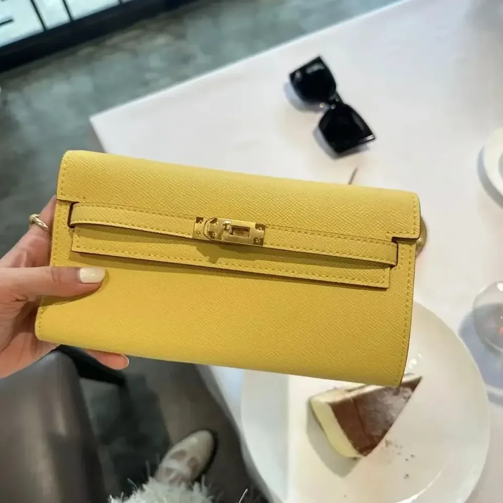 Hermes Kelly To Go in Epsom Leather for Women in Yellow
