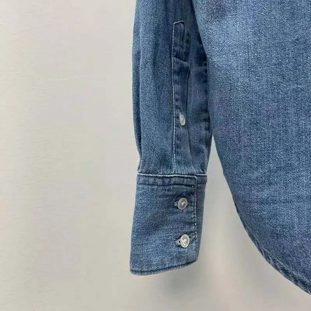 Celine Cowboy Shirt Sulky in Light Denim for Women Celine Cowboy Shirt Sulky in Light Denim for Women