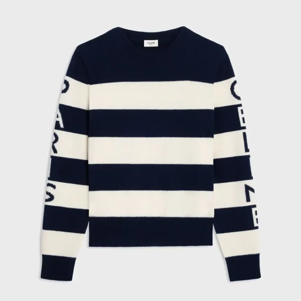Celine Crewneck Sweater in Wool Cashmere for Women