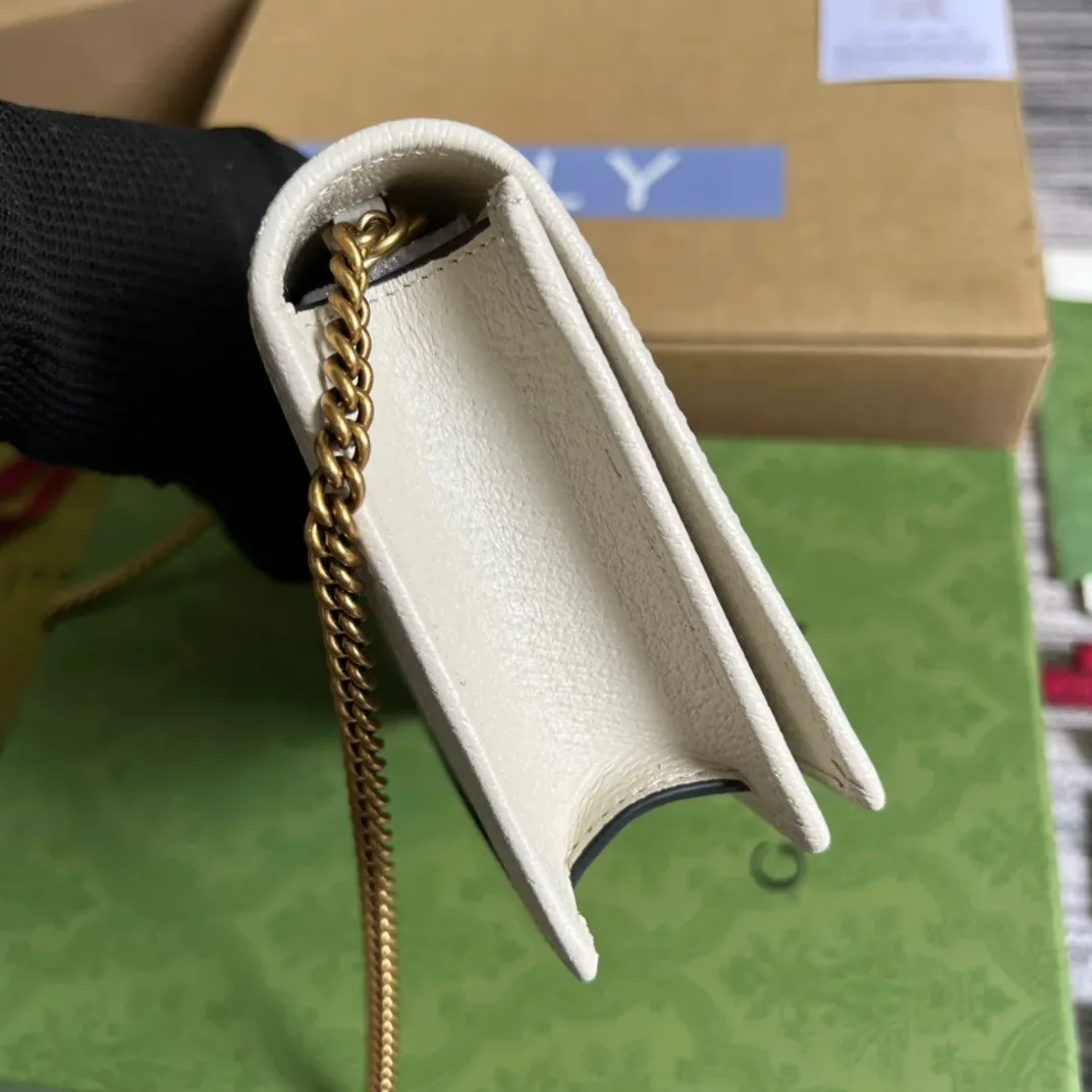 Gucci Diana Mini Bag With Bamboo White , /