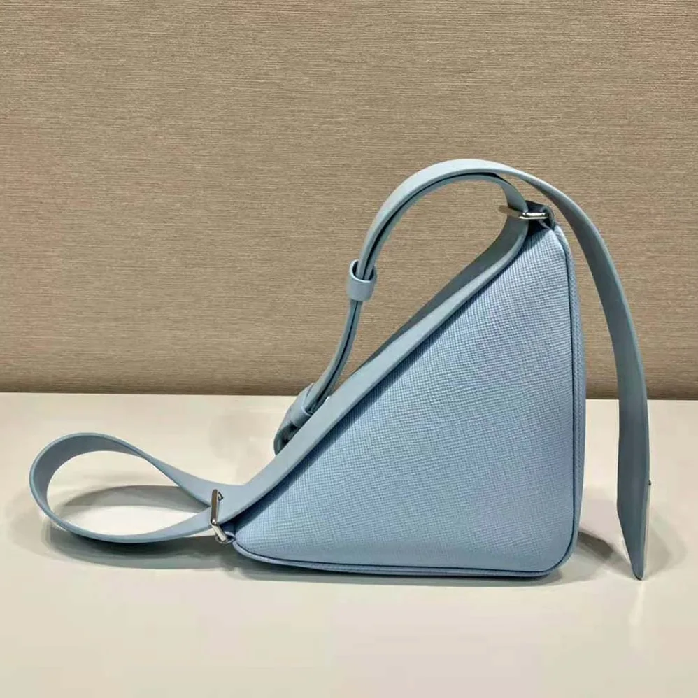 Prada Saffiano Leather Belt Bag for Unisex in Blue Prada Saffiano Leather Belt Bag for Unisex in Blue