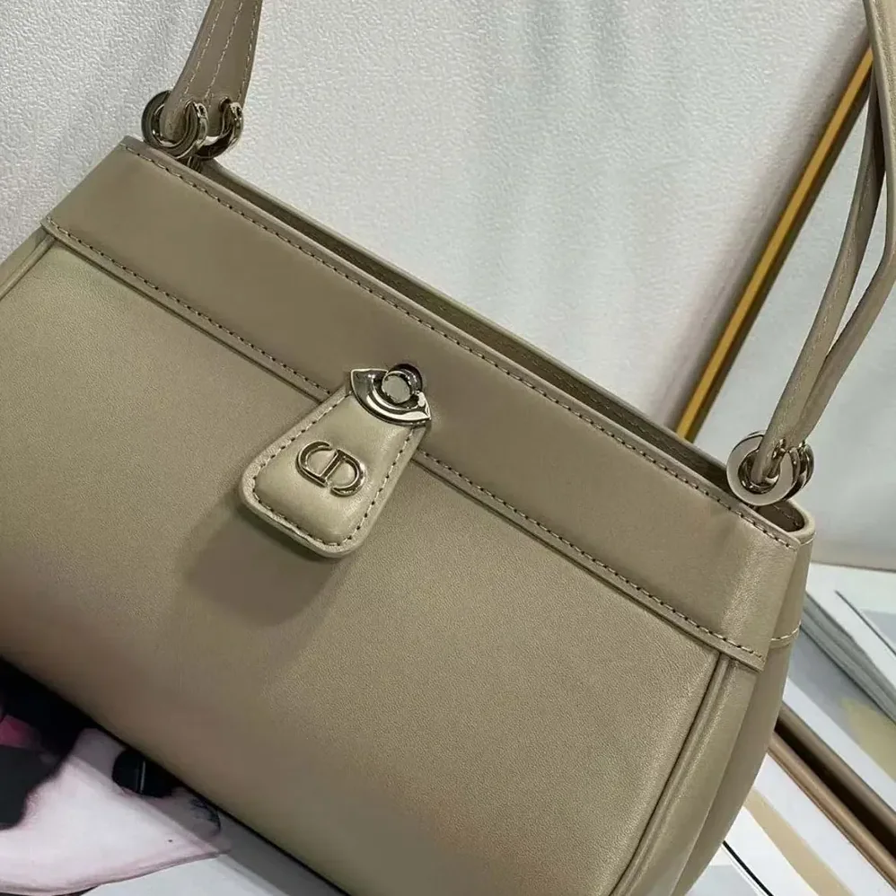 Dior Small Dior Key Bag Sandy Box Calfskin for Women