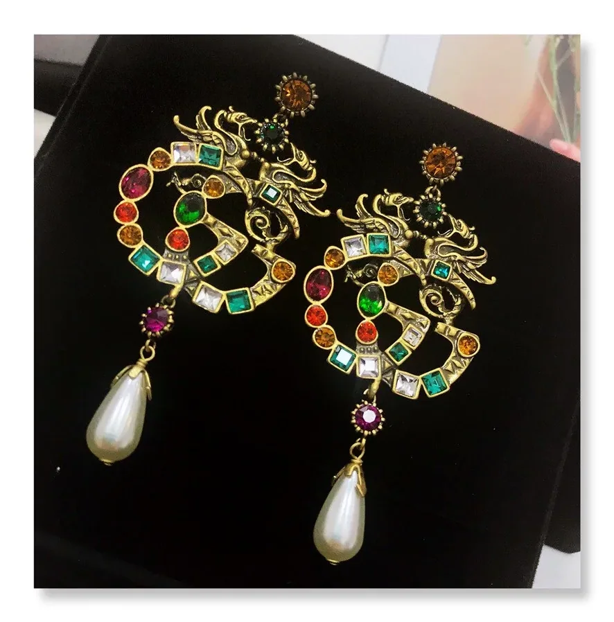 Attach Sparkling Stone Multicolor Earrings Gold Tone Attach Sparkling Stone Multicolor Earrings Gold Tone