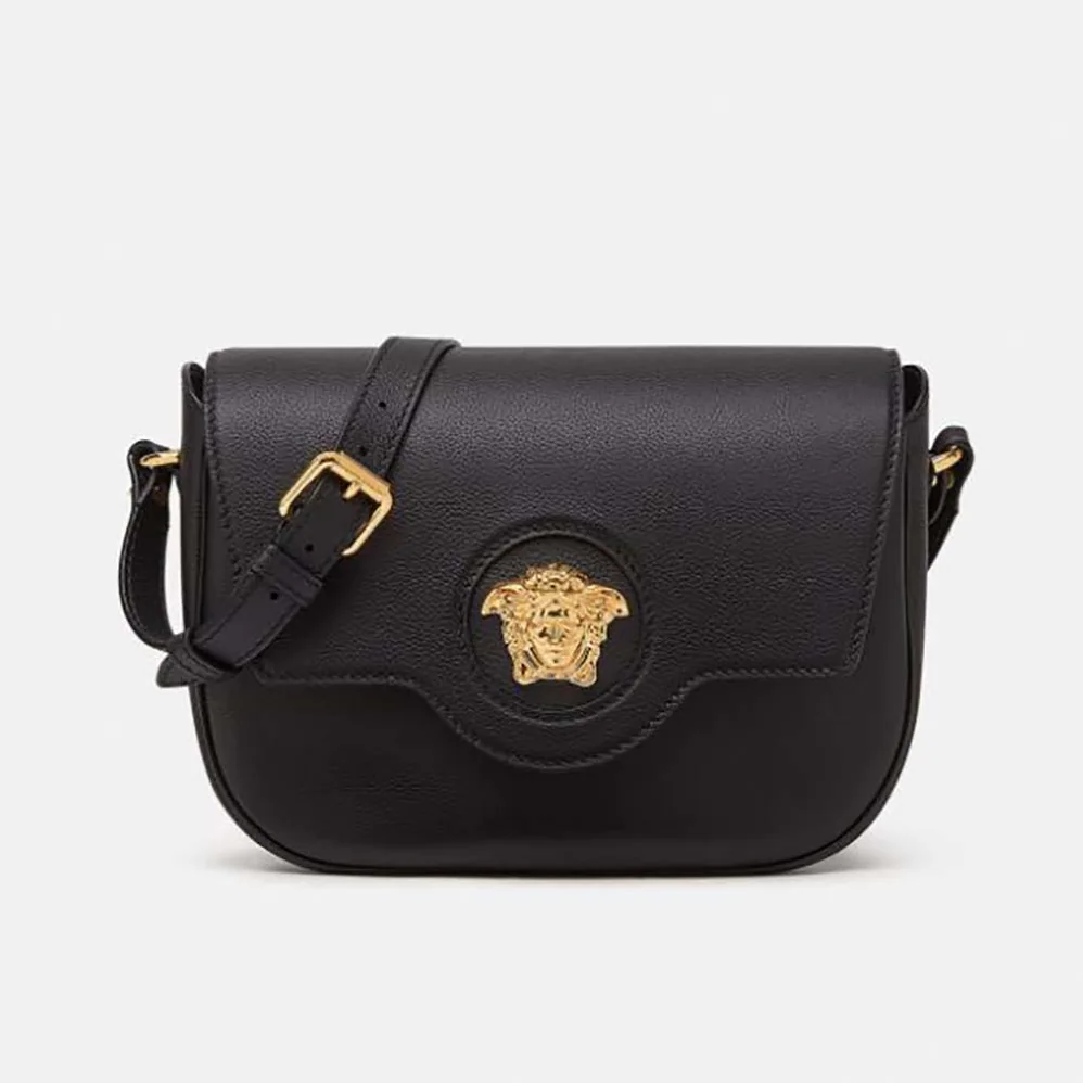 Versace La Medusa Shoulder Bag for Women in Black Versace La Medusa Shoulder Bag for Women in Black