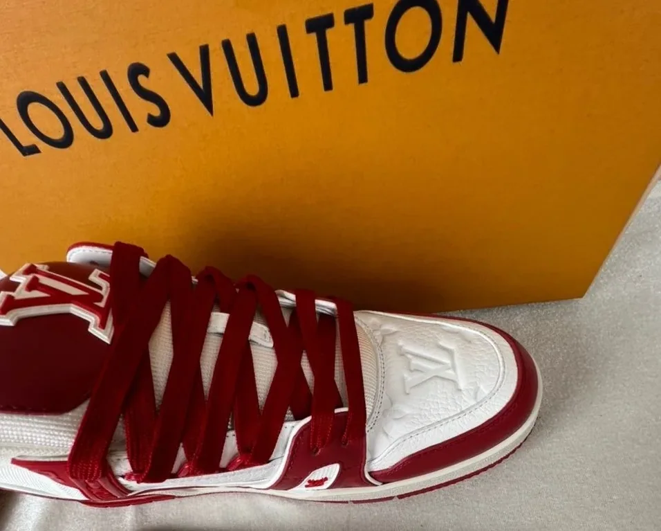 Louis Vuitton Trainer Sneaker Rubber Monogram Red Louis Vuitton Trainer Sneaker Rubber Monogram Red