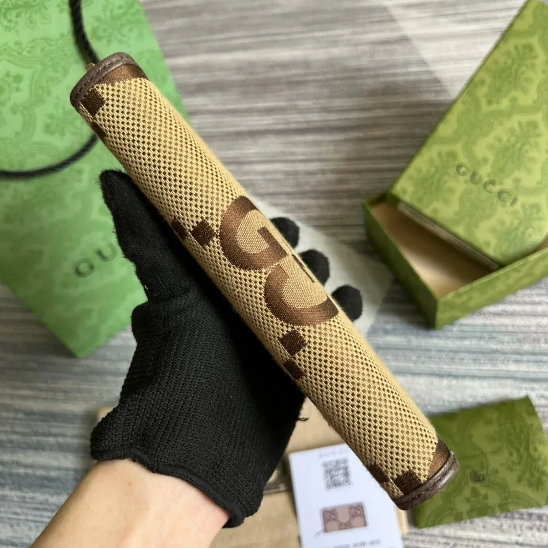 Gucci Diana Jumbo GG Zip Around Wallet With GG Brown /