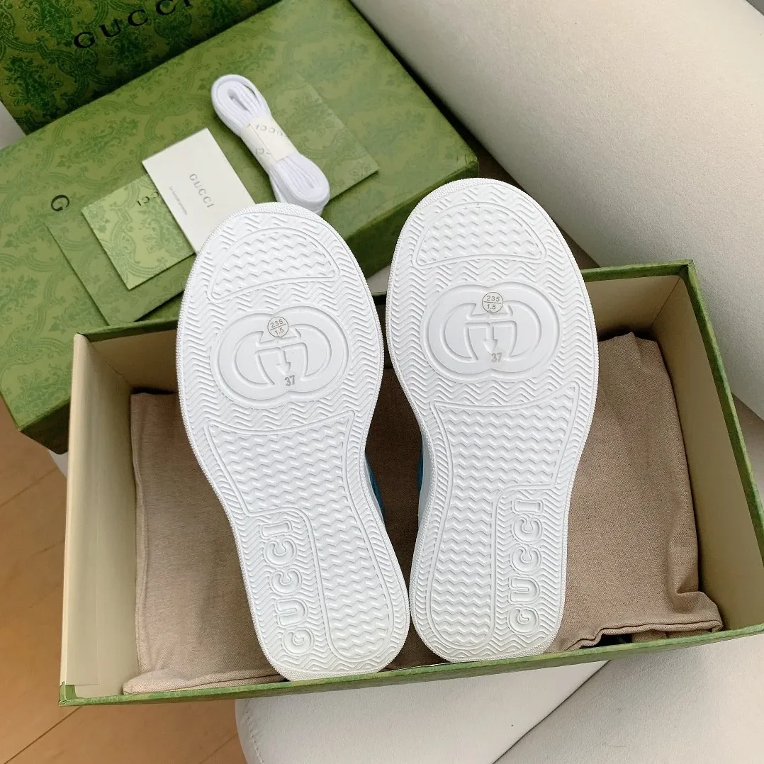 Gucci GG Sneaker Light Blue Supreme for Men Gucci GG Sneaker Light Blue Supreme for Men
