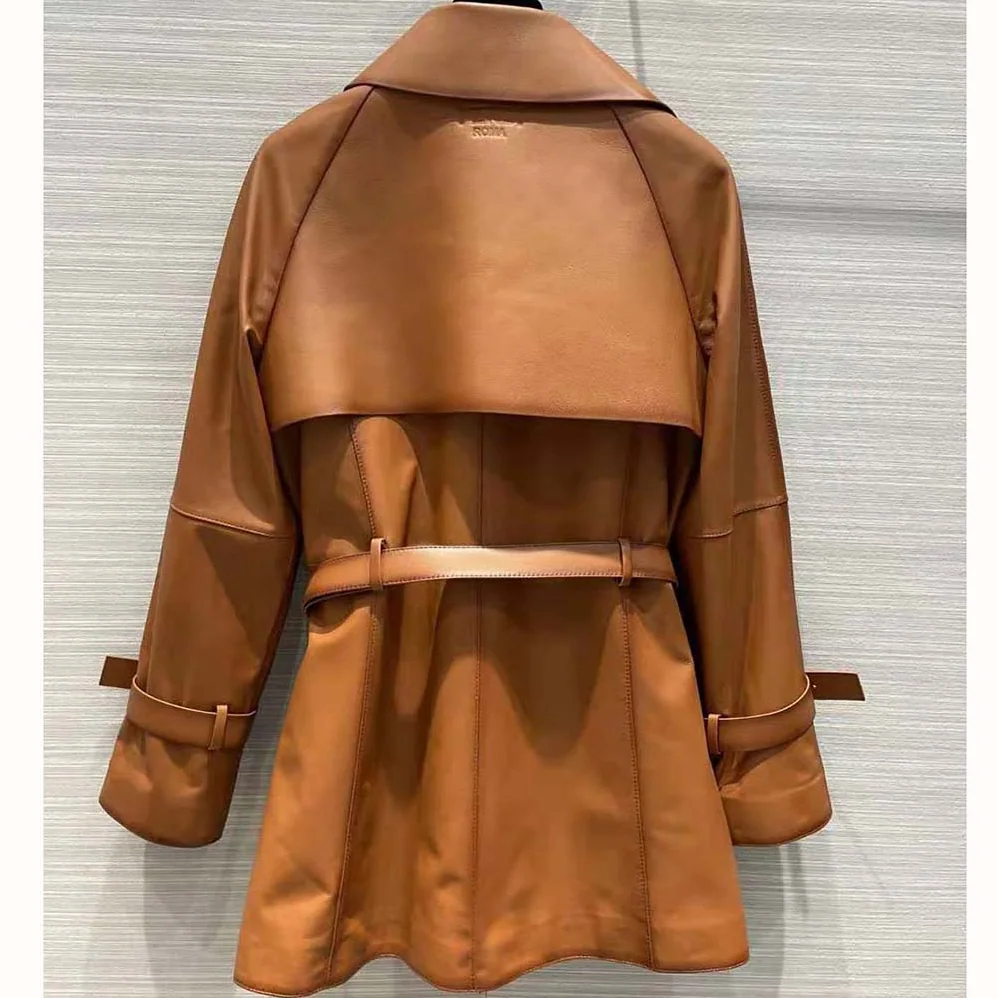 Fendi Shaded for Women in Effect Tan Leather Jacket Fendi Shaded for Women in Effect Tan Leather Jacket