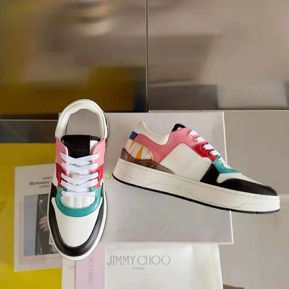 Jimmy Choo Florent for Women in F White Leather Trainers