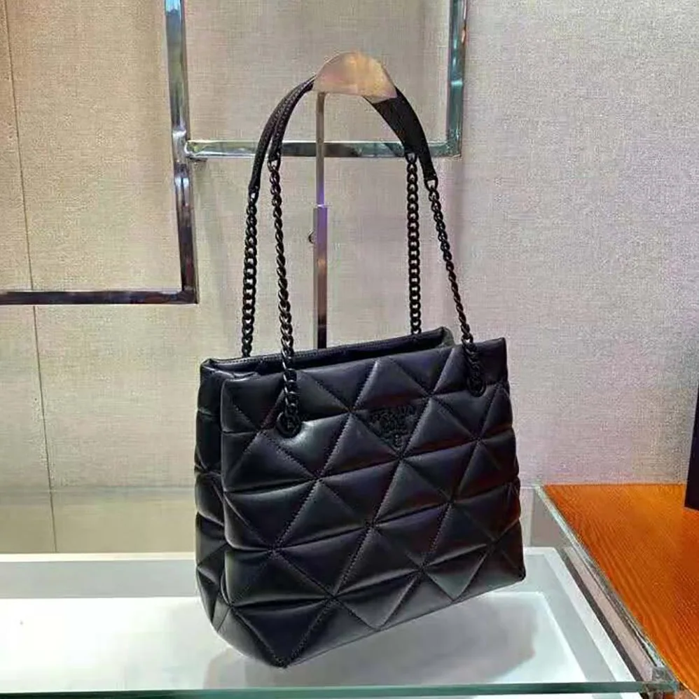 Prada Nappa Leather Prada Spectrum Tote for Women in Black