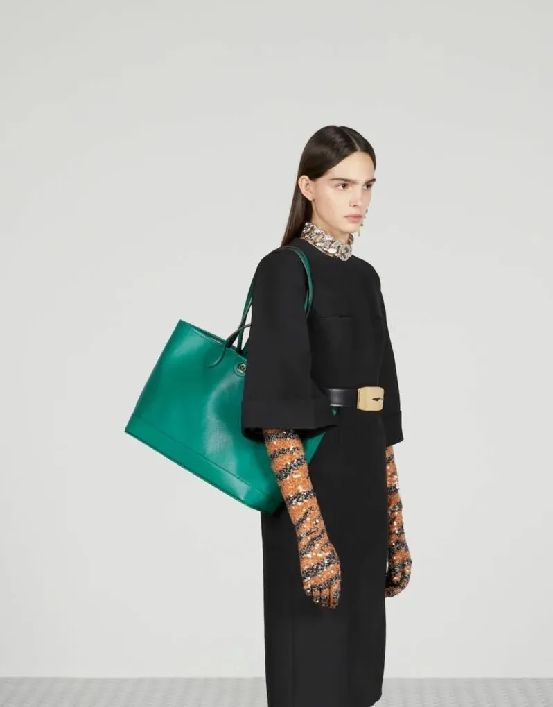 Gucci Ophidia Medium Tote Green Bag DJ20G 3120- 15.1 Inches/