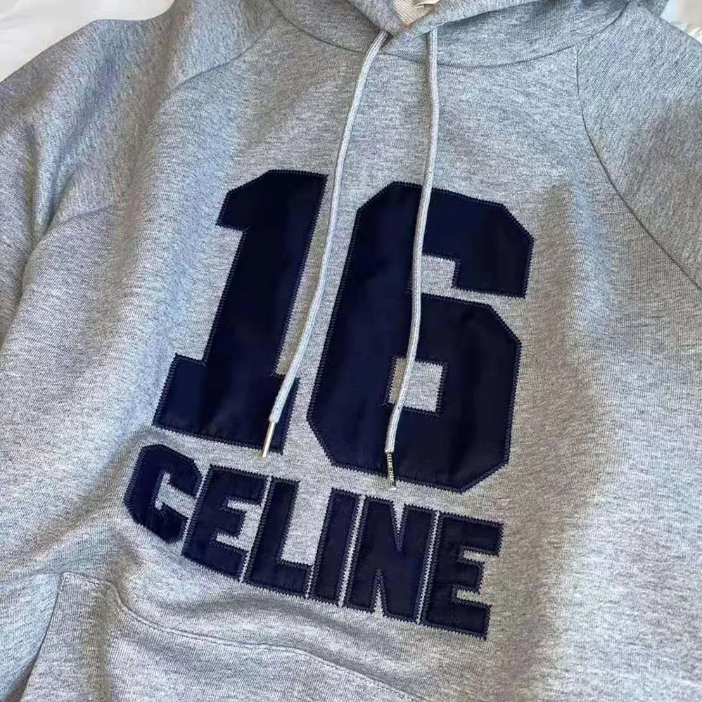 Celine Celine 16 Hoodie Dress in Cotton Fleece for Women Celine Celine 16 Hoodie Dress in Cotton Fleece for Women