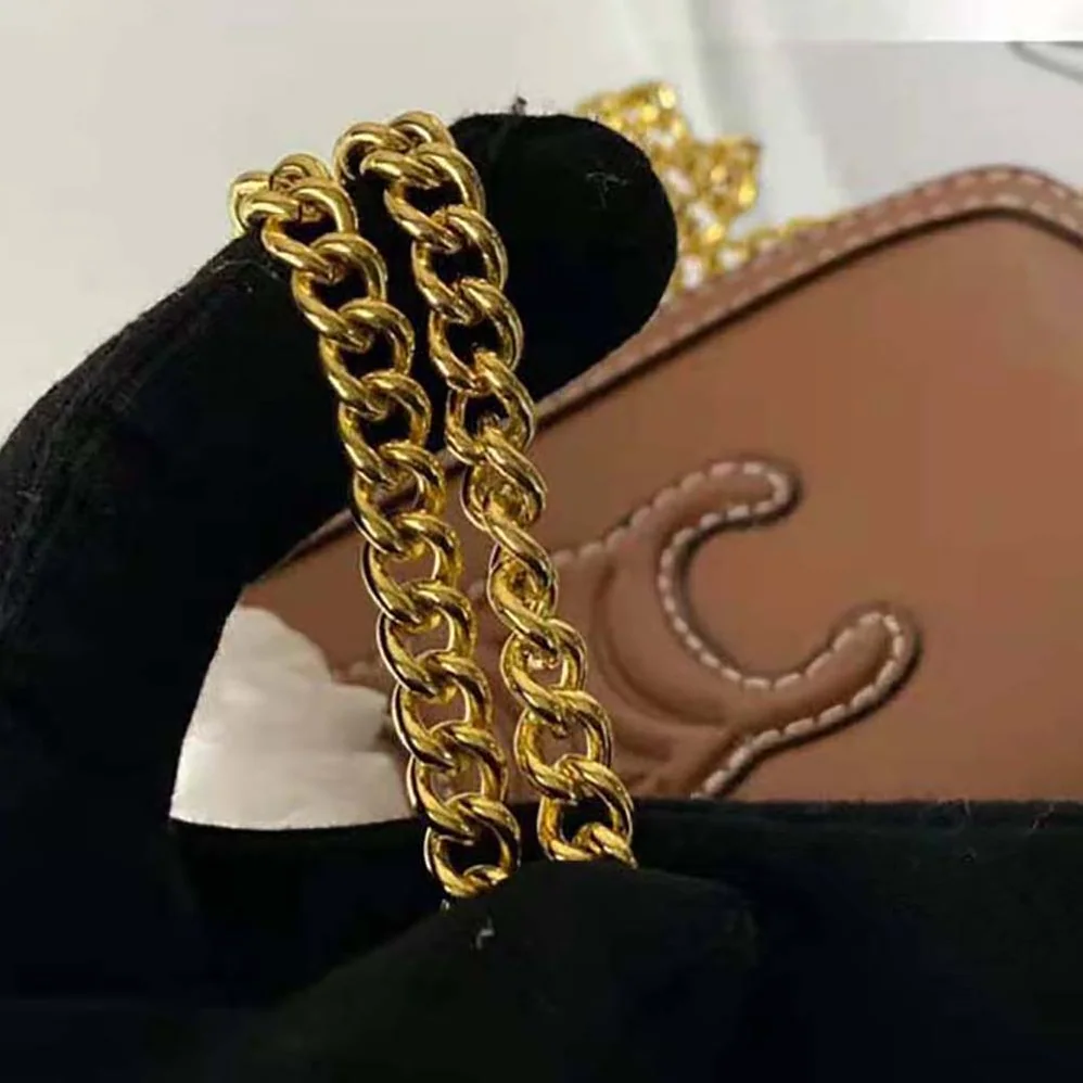 Celine Clutch on Chain Cuir Triomphe in Smooth Calfskin for Women Celine Clutch on Chain Cuir Triomphe in Smooth Calfskin for Women
