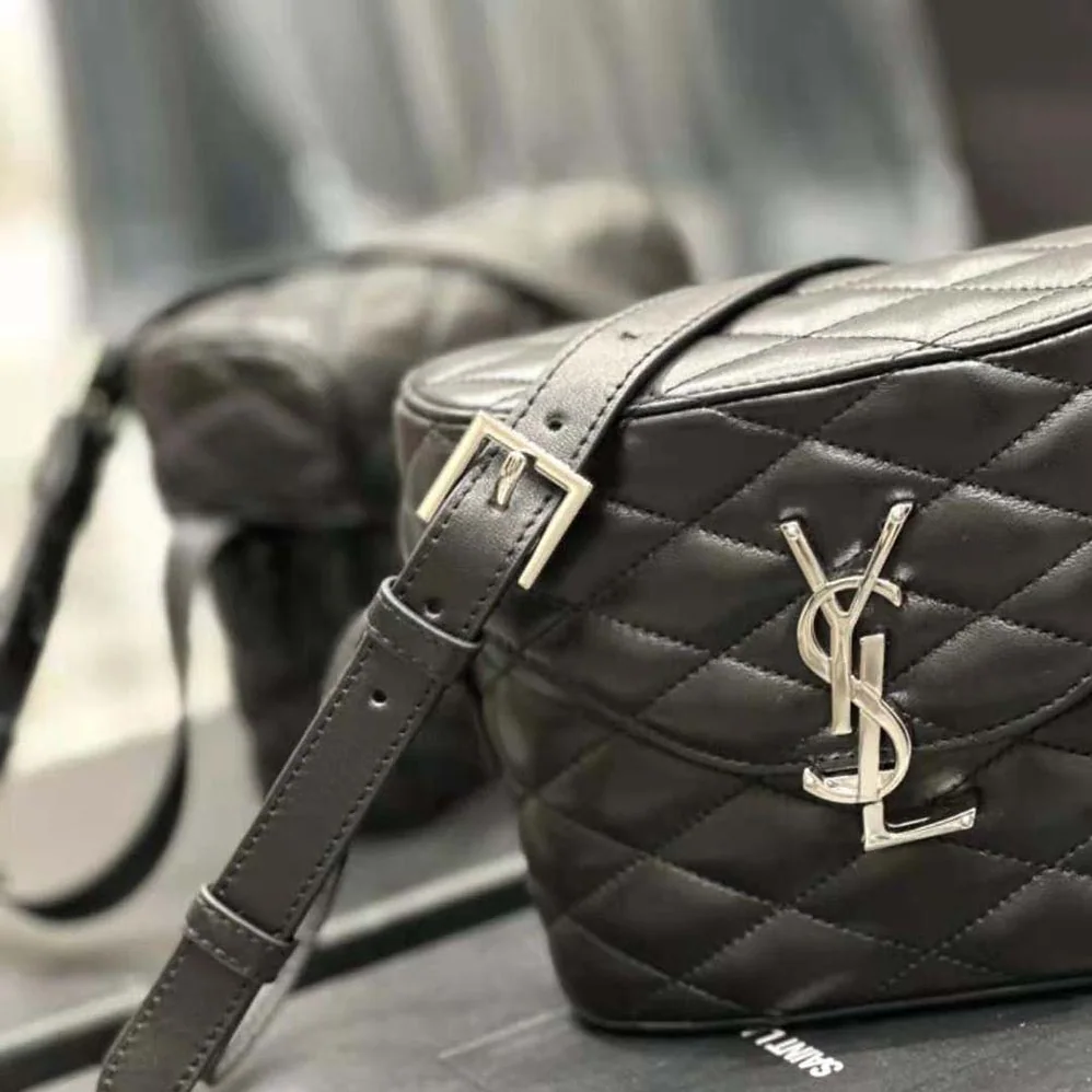 Saint Laurent YSL June Box Bag in Quilted Lambskin for Women Saint Laurent YSL June Box Bag in Quilted Lambskin for Women
