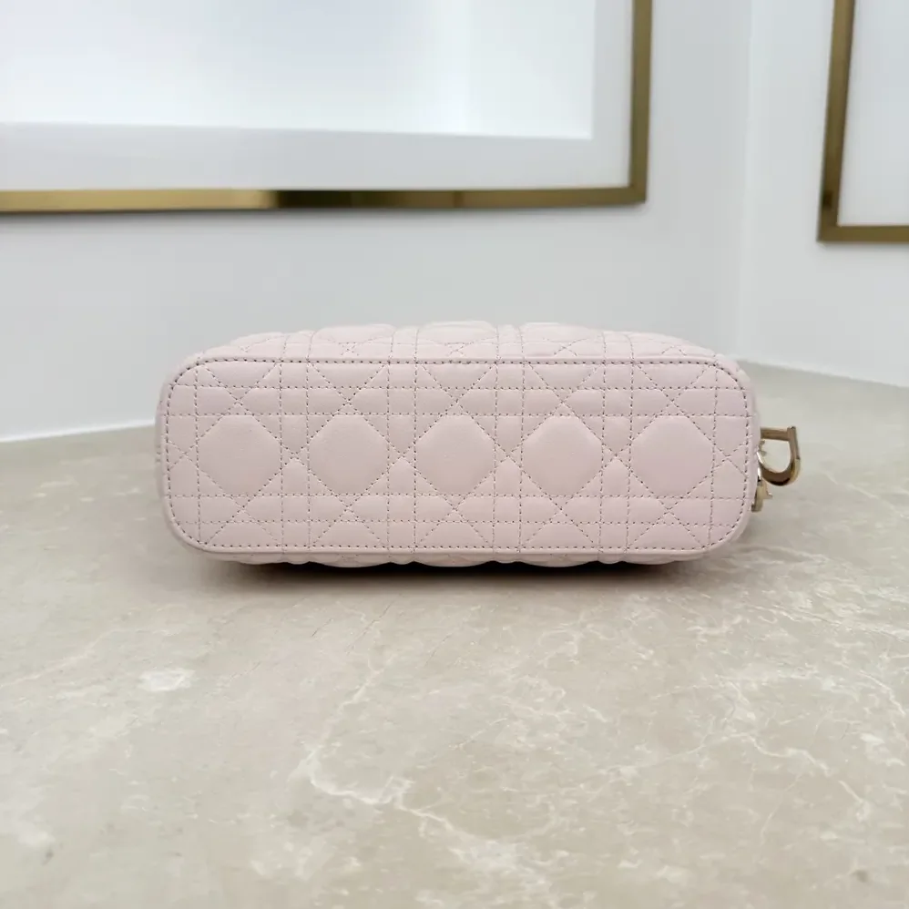 Dior Small Dior Toujours Hobo Bag Ballet Pink Cannage Lambskin for Women Dior Small Dior Toujours Hobo Bag Ballet Pink Cannage Lambskin for Women