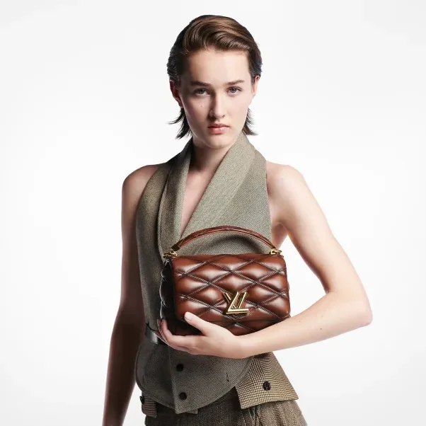 Louis Vuitton GO- Tan Bag - 9.1 Inches/ Louis Vuitton GO- Tan Bag - 9.1 Inches/