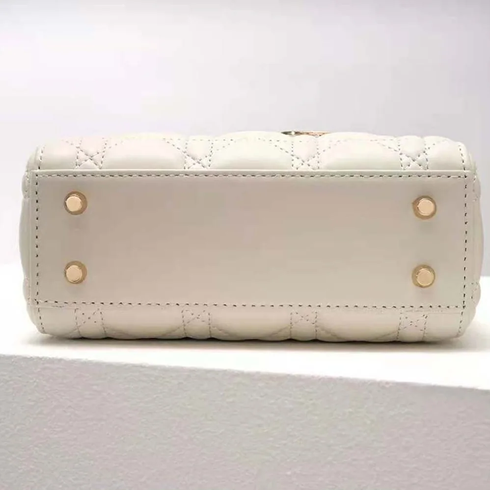 Dior Mini Lady Dior Bag Latte Cannage Lambskin for Women Dior Mini Lady Dior Bag Latte Cannage Lambskin for Women