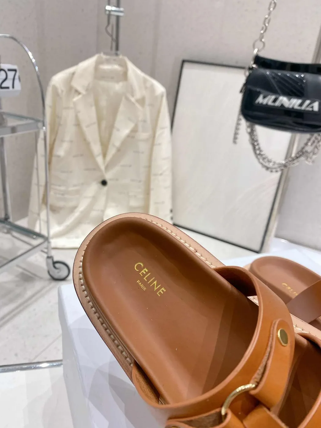 Celine Slides Tippi Black .38NO Celine Slides Tippi Black .38NO