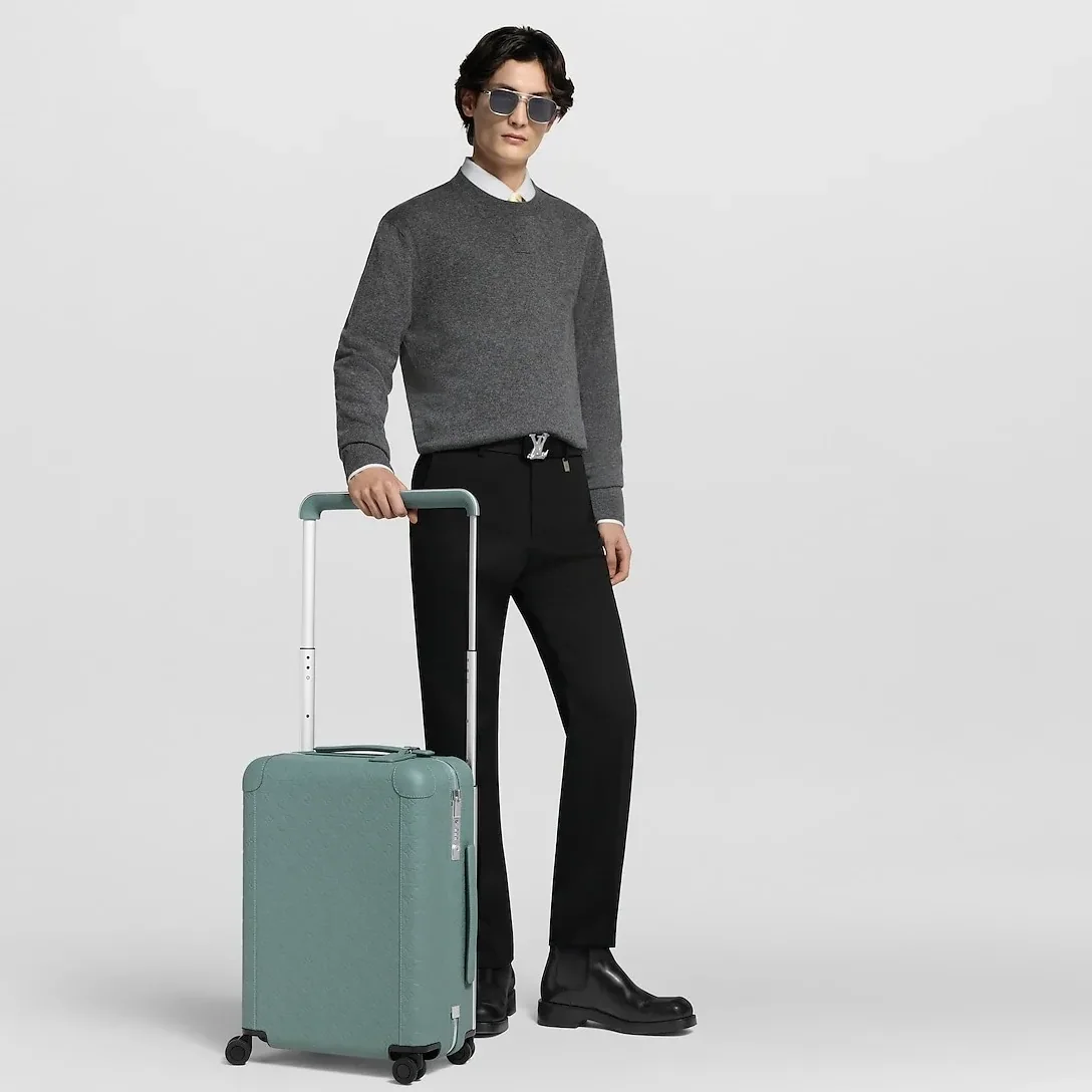 Louis Vuitton Horizon 55 Suitcase / Misty Lake Green Silver Hardware