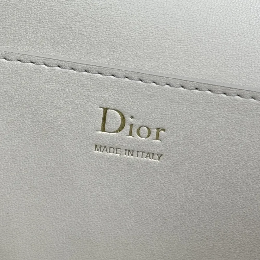 Dior Médaillon Envelope Pouch with Strap Rose Tendre and Gris Pietro Grained Calfskin for Women