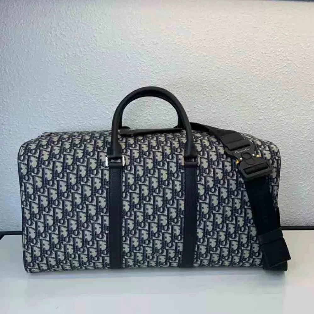 Dior Lingot 50 Bag Beige and Black Dior Oblique Jacquard for Men Dior Lingot 50 Bag Beige and Black Dior Oblique Jacquard for Men