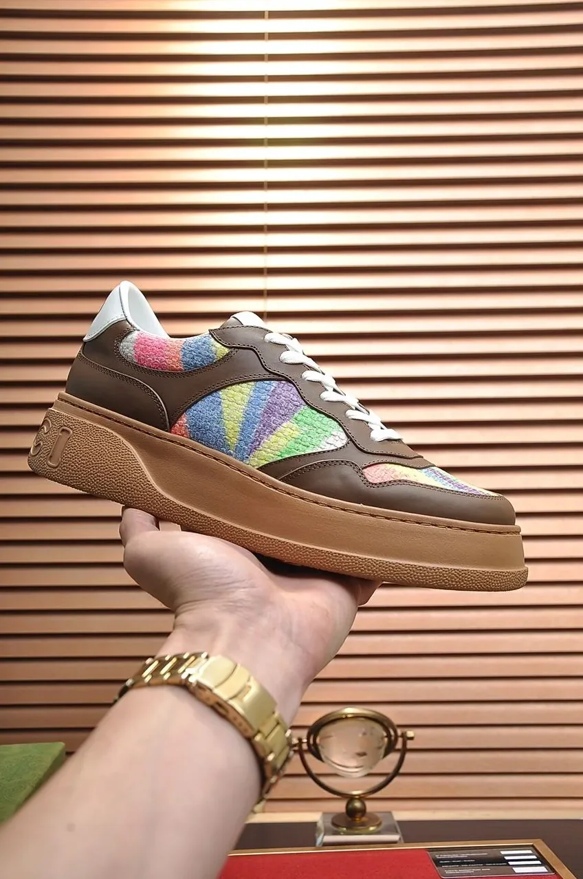 Gucci Sneaker With Pale Rainbow Brown for Men