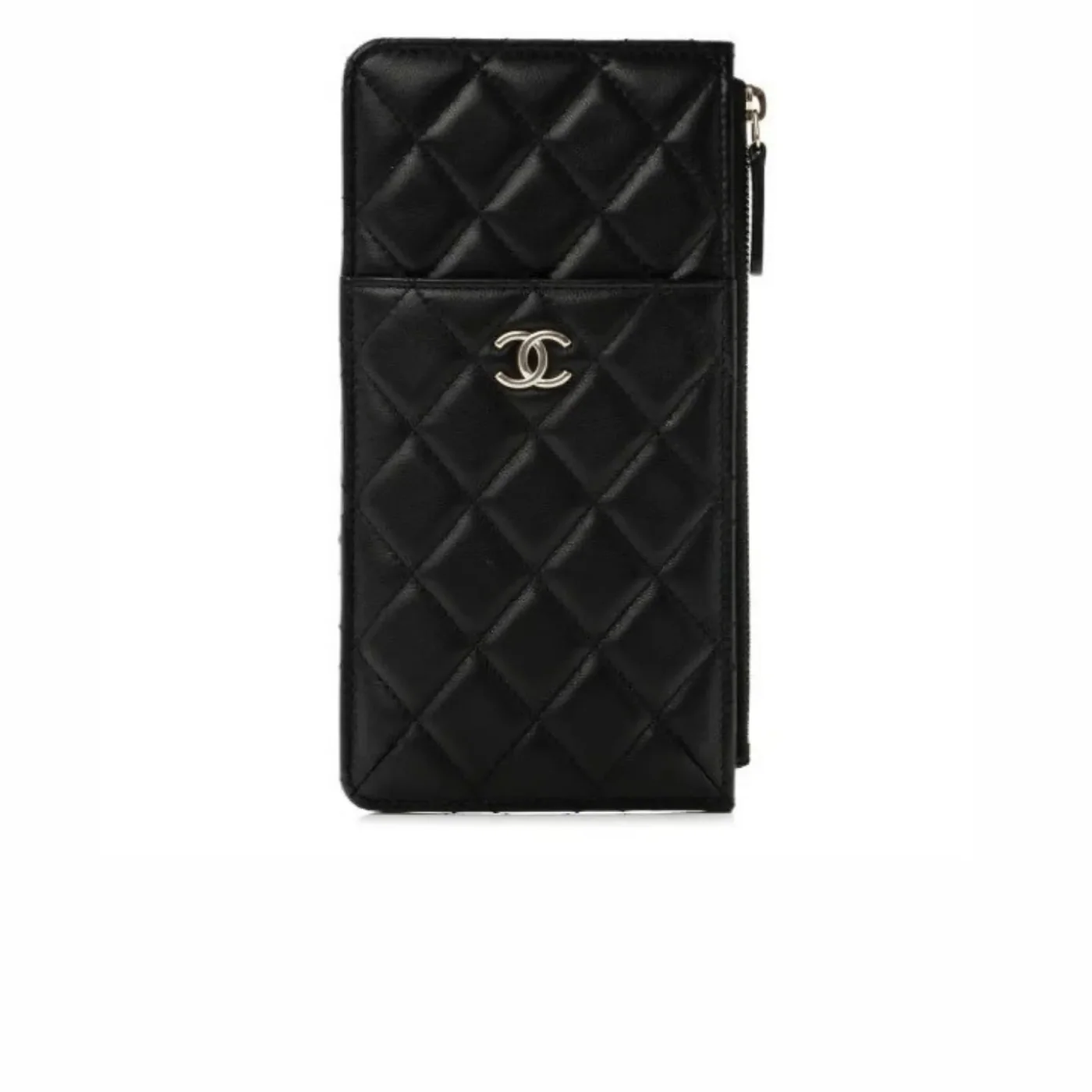 Chanel CO-CO Mini Pouch Wallet Black Silver Hardware / Chanel CO-CO Mini Pouch Wallet Black Silver Hardware /