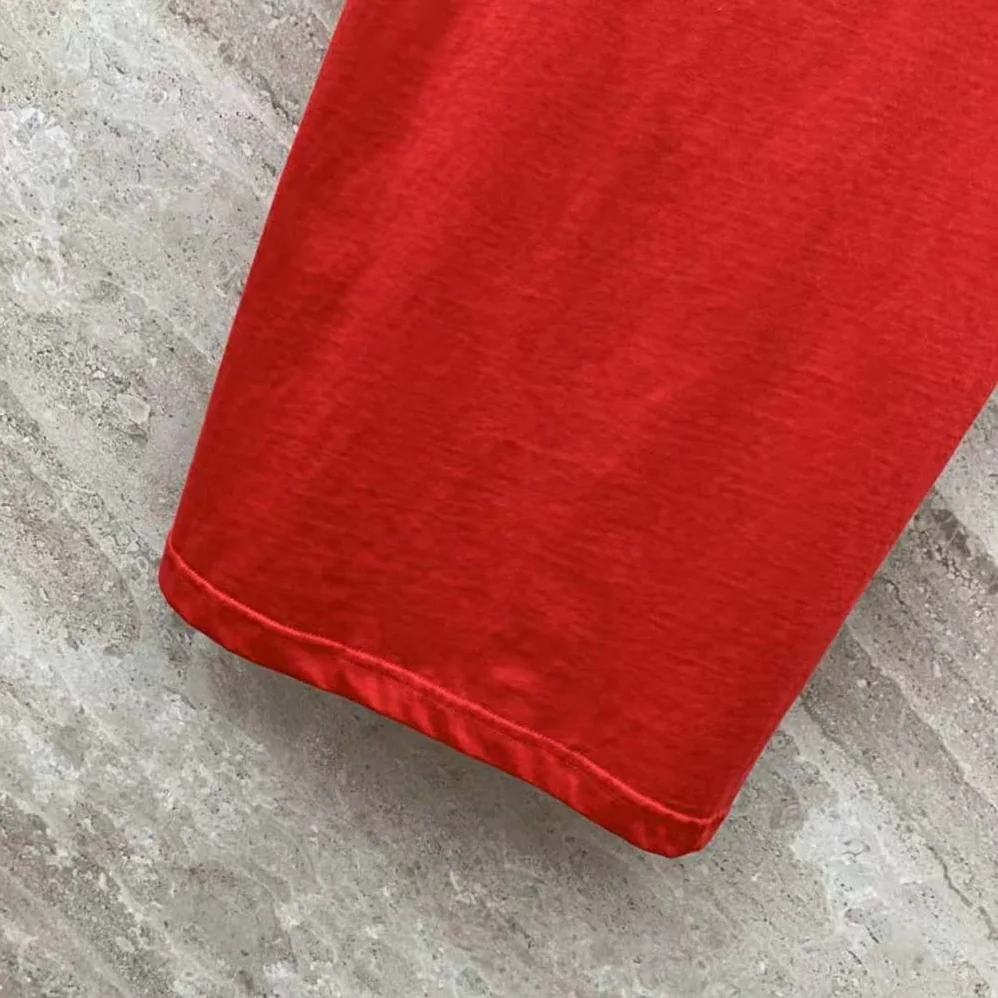 Dior Christian Dior Couture Relaxed-Fit T-Shirt Red Organic Cotton Jersey for Men