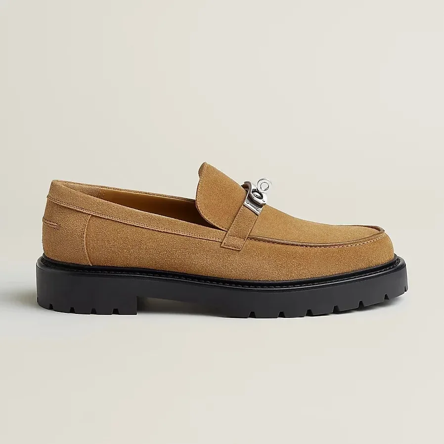 Hermes Icone Loafers Brun Fume